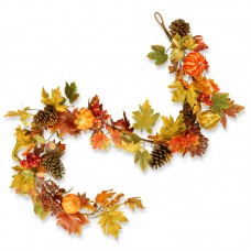 National Tree Co. Decorated Maple Leaf Garland NTC3909